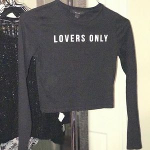 Long sleeve crop top